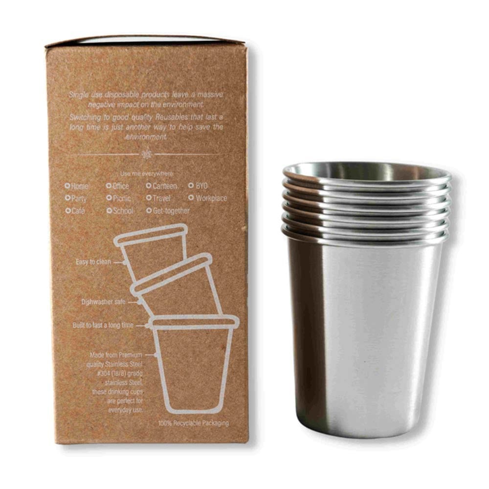 Let's Go Nature'al Reusable Drinking Cups Set 6