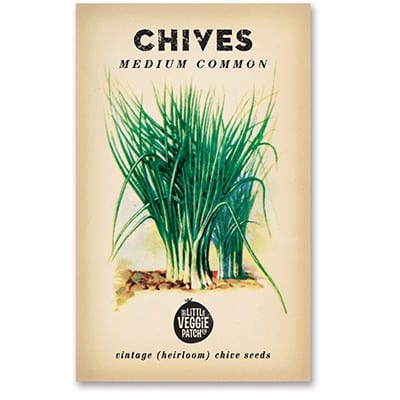 Little Veggie Patch Heirloom seeds - chives medium common