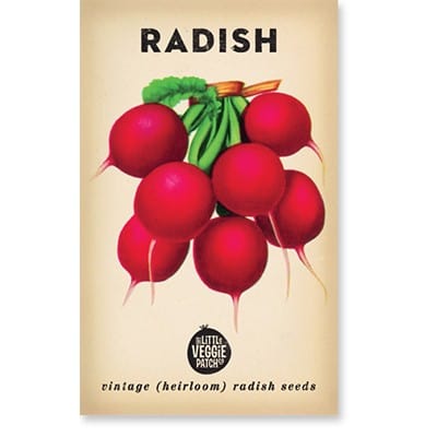 Little Veggie Patch Heirloom seeds - radish cherry belle