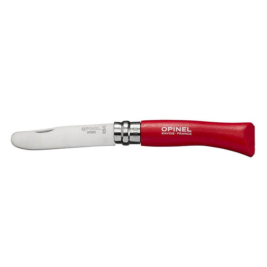 My First Opinel No.07 Round Ended Pocket Knife - Red