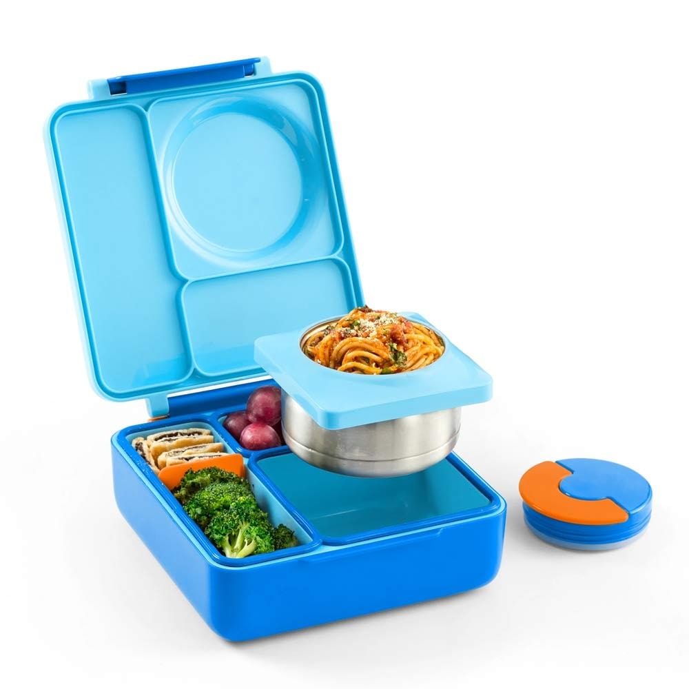 OmieBox Hot & Cold Bento Lunch Box V2 - Blue Sky