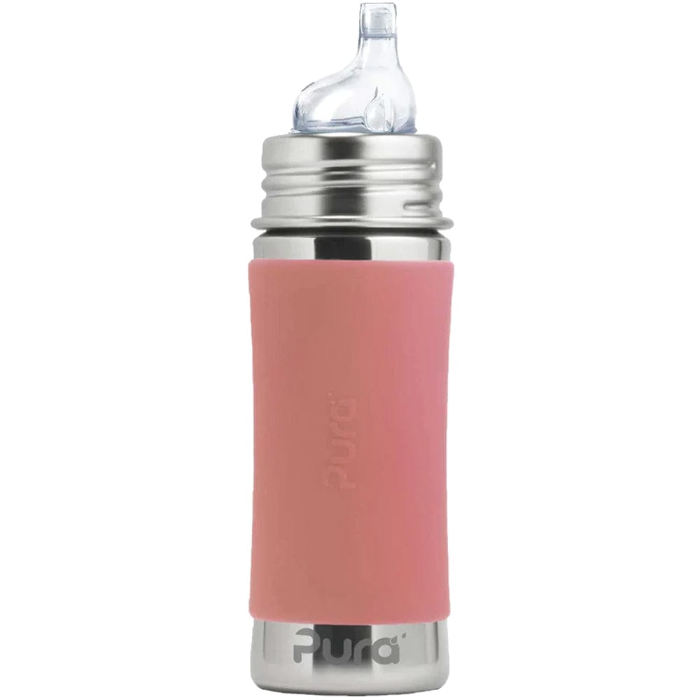 Pura Kiki Stainless Steel Sippy Bottle 325ml - Rose