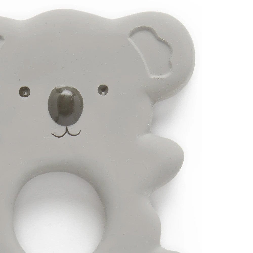 Purebaby Koala Rubber Teething Ring - Grey