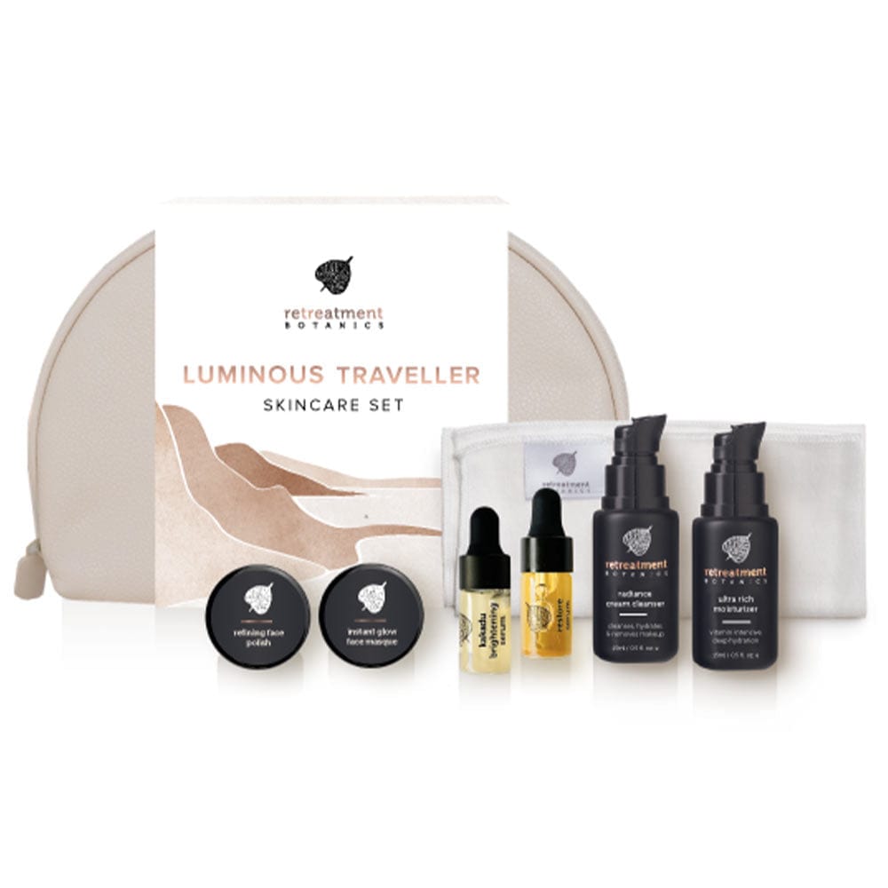 Retreatment Botanics Luminous Traveller Skincare Set - 8 Piece