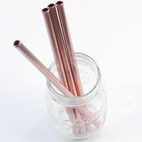 Rose Gold Stainless Steel Scratch Proof Safety Straw 8mm