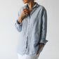 Seaside Tones Long Sleeve Shirt Blue