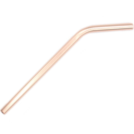 Stainless Steel Straw Rose Gold 9mm Smoothie - Bent DISC