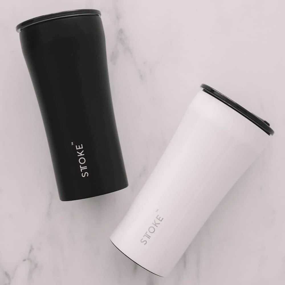 Sttoke Cup Leakproof 12oz Luxe Black