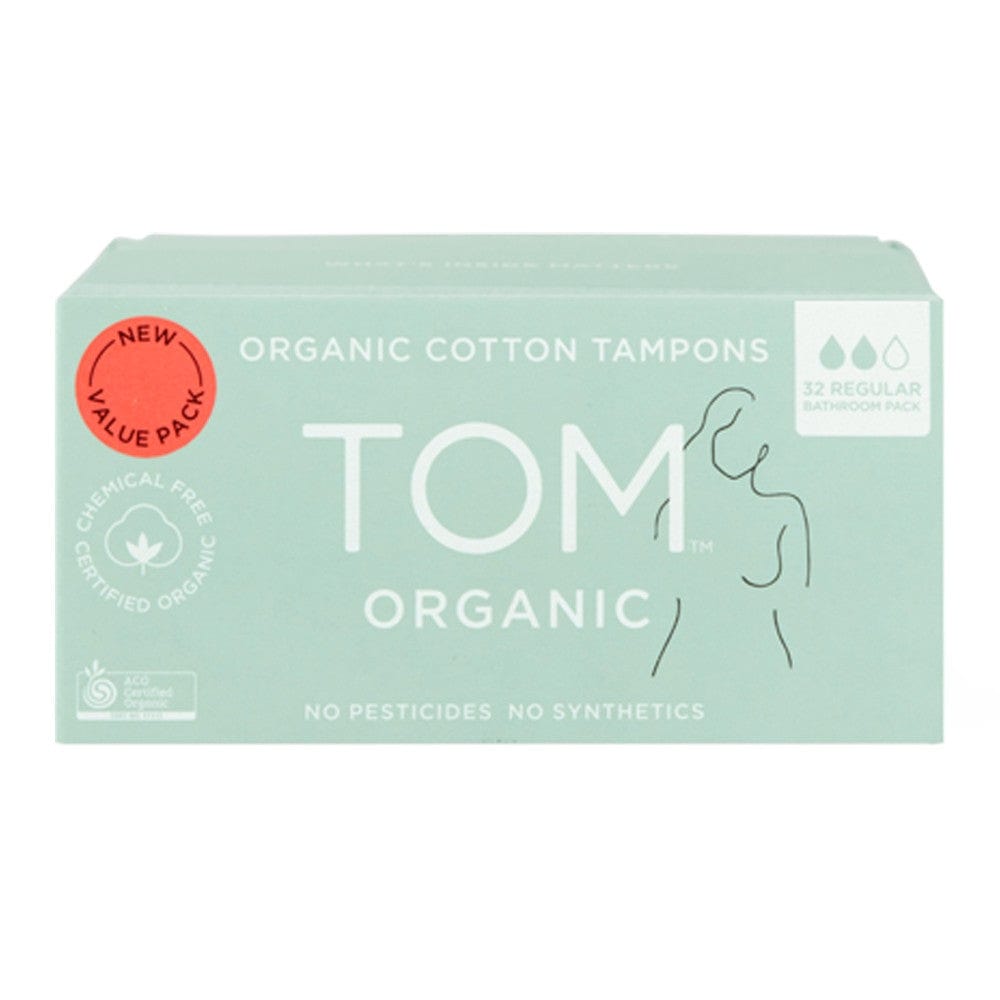 Tom Organic Cotton Tampons (32pk) - Regular