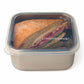 U Konserve Square To-Go Container Medium 30oz/0.9L - Clear Silicone