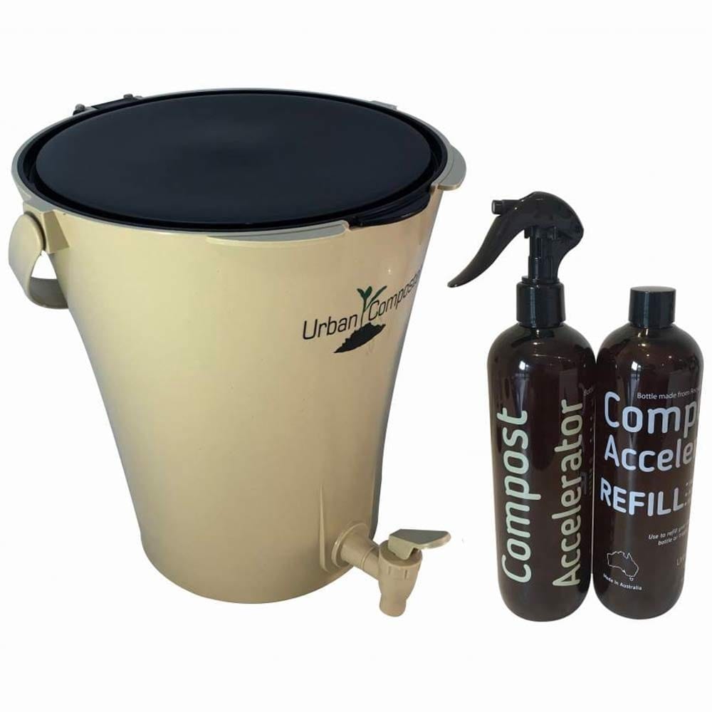 Urban Composter Bokashi City Compost Starter Kit 7L - Black